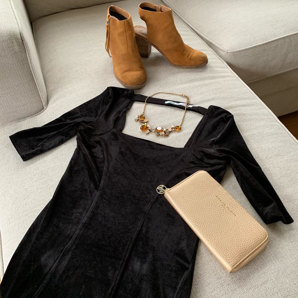 UO Kimchi Blue Velvet Bodycon Dress Size S